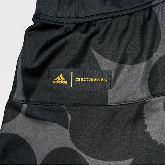 Adidas x Marimekko Women’s Medium Tennis Skort Primeblue Black Gray Floral Skirt - Picture 5 of 15